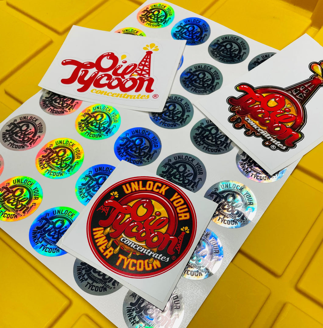 OIL TYCOON STICKERS- (Variety)
